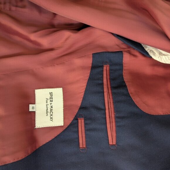 Spier & Mackay 40R Contemporary Navy Suit - Picture 6 of 9